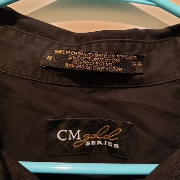 2 for $10!CM Gold Series Black Buttondown 35-36 - Picture 3 of 3